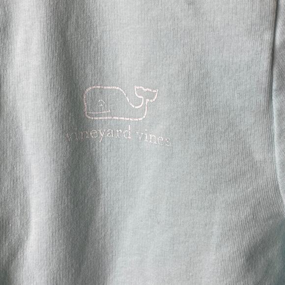 Vineyard Vines Mint Green 1/4 Zip Pullover Dress Kangaroo Pocket Girl's Large 14 - Picture 8 of 9